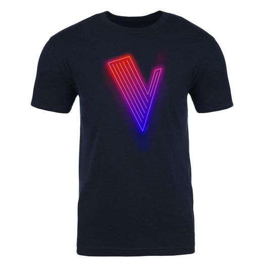 The Voice Neon Logo Adult Short Sleeve T-Shirt-0