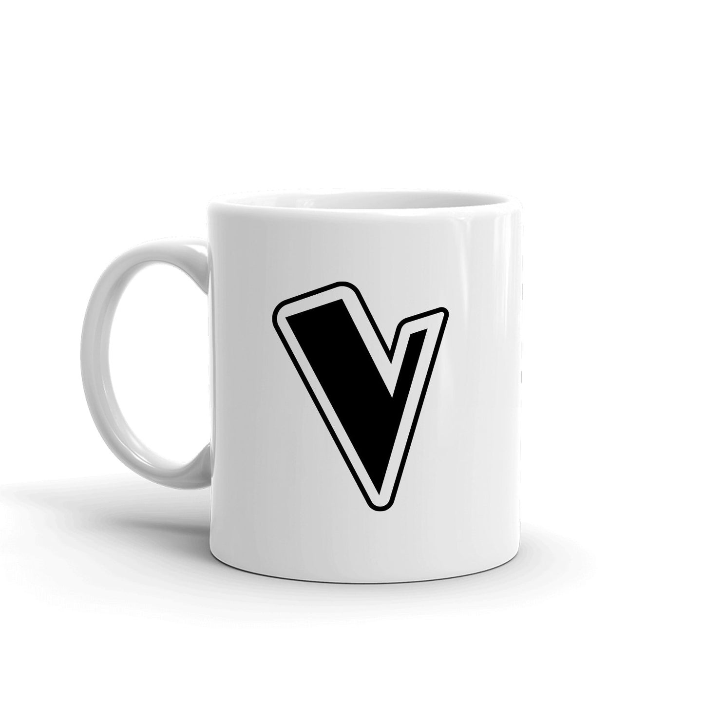 The Voice V Logo White Mug