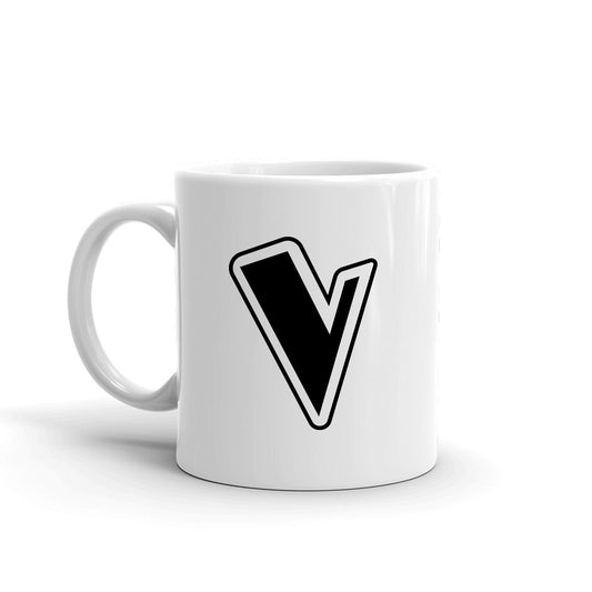 The Voice V Logo White Mug-1