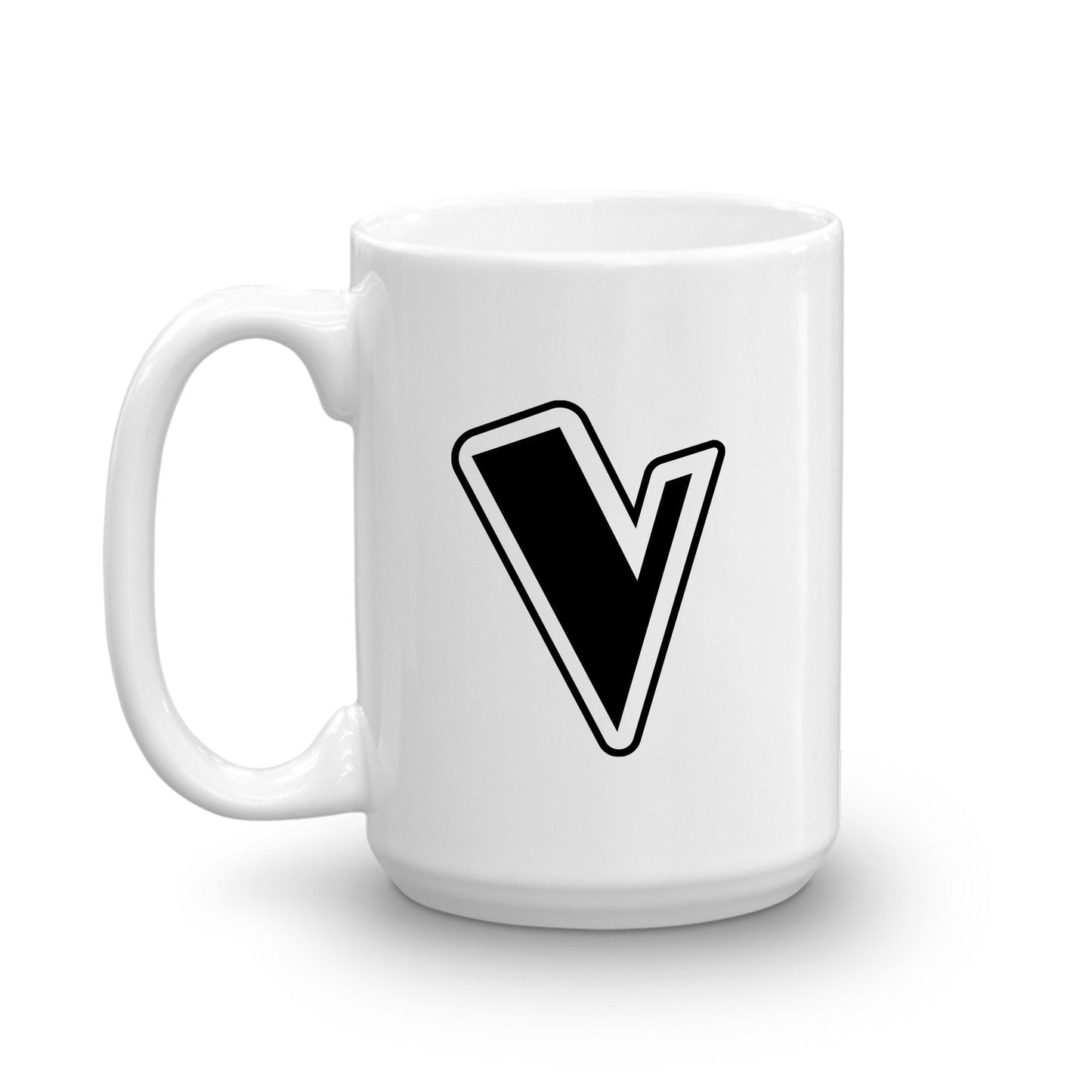 The Voice V Logo White Mug