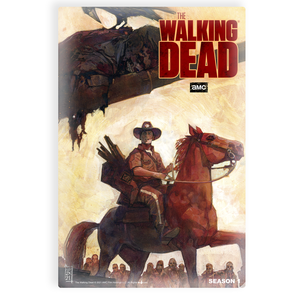 11 WEEKS OF TWD – SEASON 1 BY ALEX MALEEV – Premium Gallery Wrapped Canvas