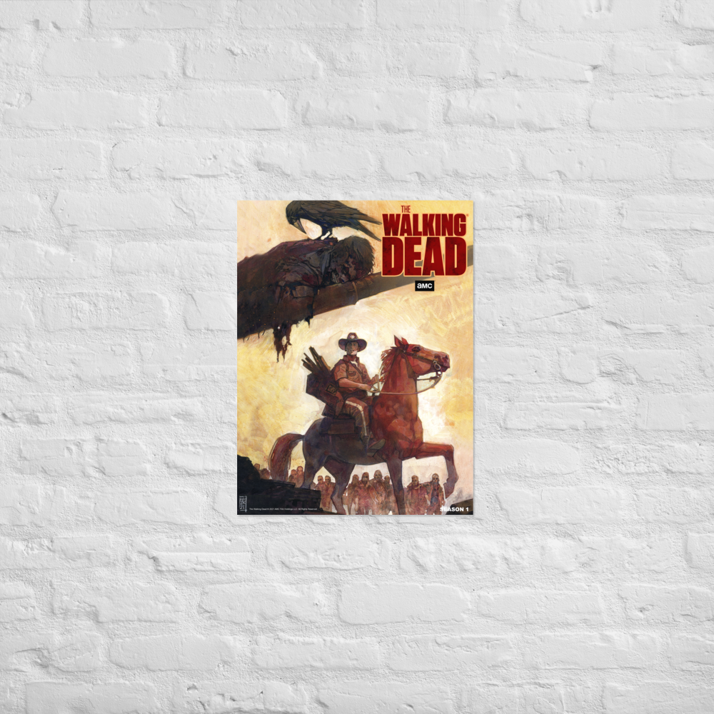 11 WEEKS OF TWD – SEASON 1 BY ALEX MALEEV – Premium Satin Poster