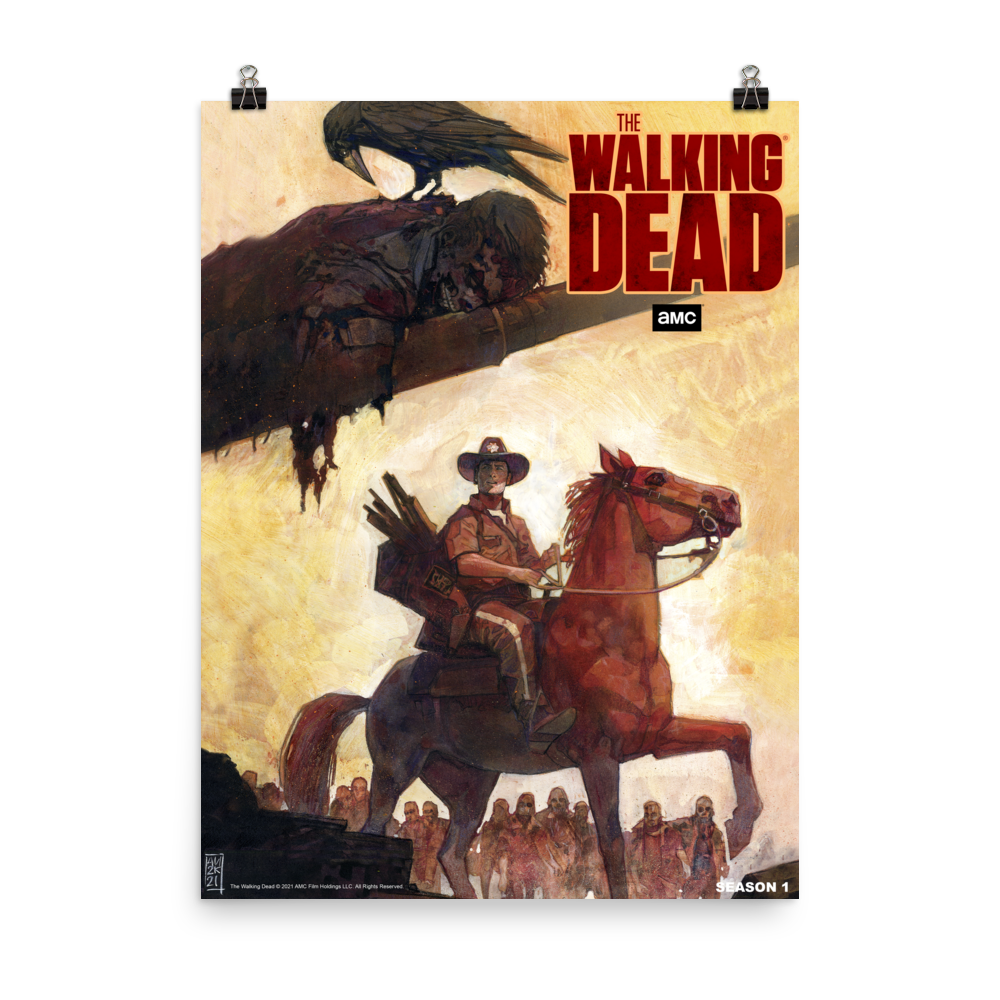 11 WEEKS OF TWD – SEASON 1 BY ALEX MALEEV – Premium Satin Poster-0