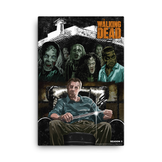 11 Weeks of TWD – Season 3 by Kirk A. Etienne Premium Gallery Wrapped Canvas-0