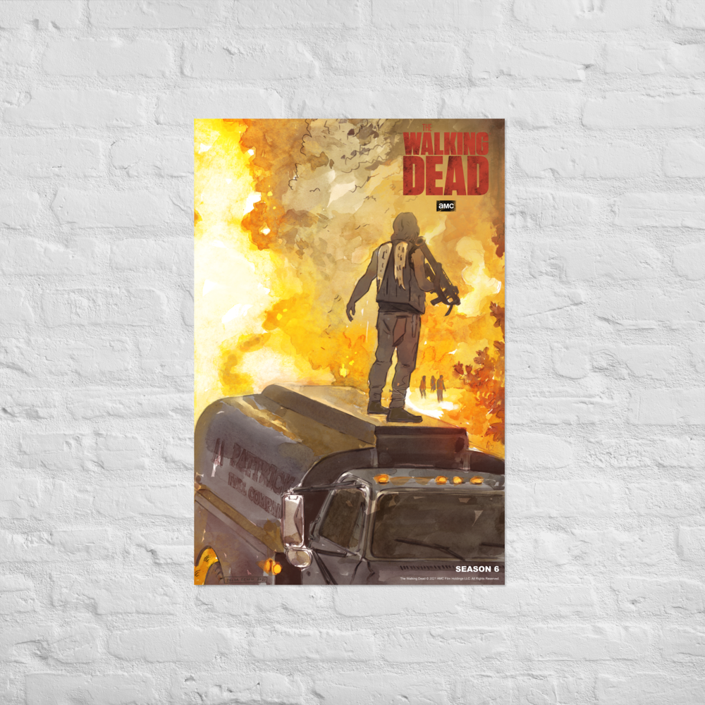 11 Weeks of TWD – Season 6 by Zelda Devon Premium Satin Poster