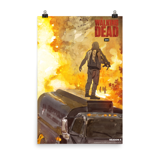 11 Weeks of TWD – Season 6 by Zelda Devon Premium Satin Poster-0