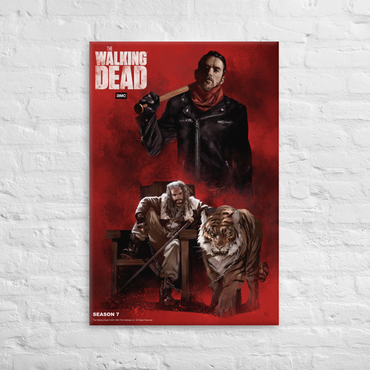 11 Weeks of TWD – Season 7 by Rafael de Latorre Premium Gallery Wrapped Canvas-1