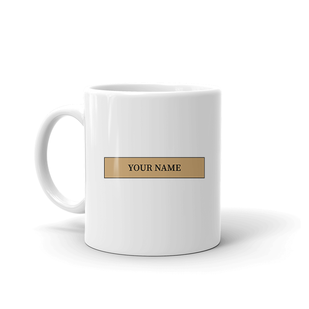 The Walking Dead Personalized Sheriff's Badge White Mug