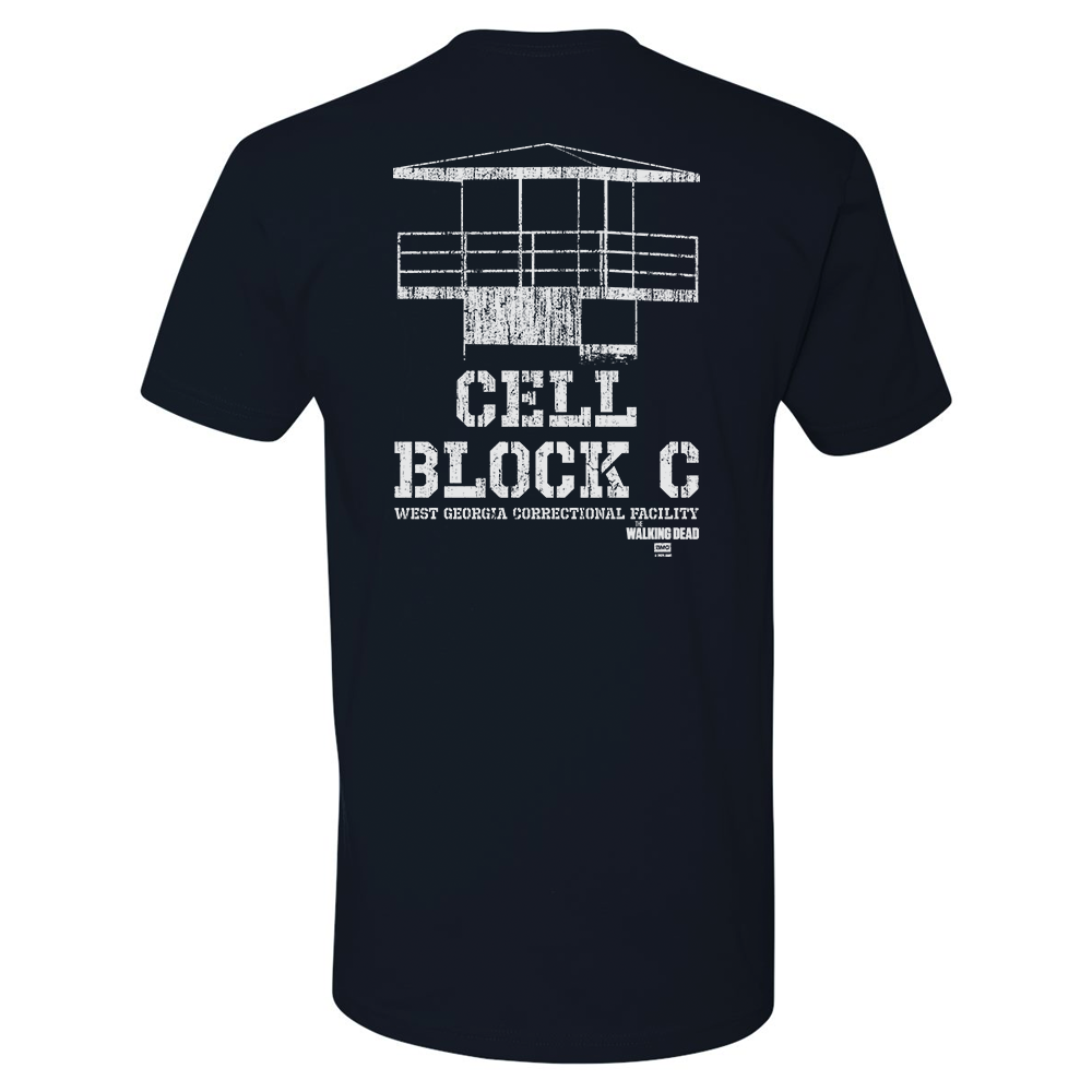 The Walking Dead Cell Block C Adult Short Sleeve T-Shirt