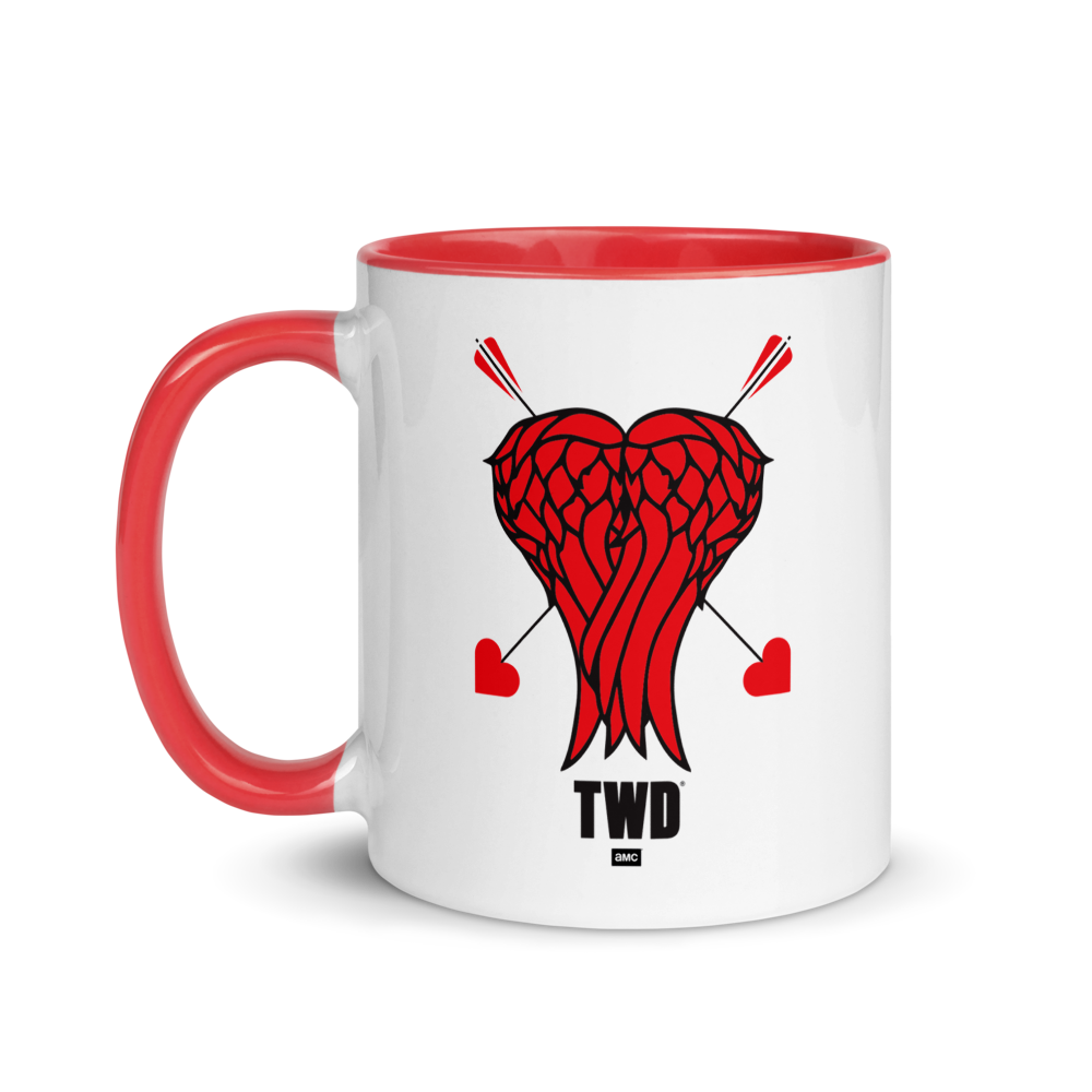 The Walking Dead Daryl Heart Wings Two-Tone Mug