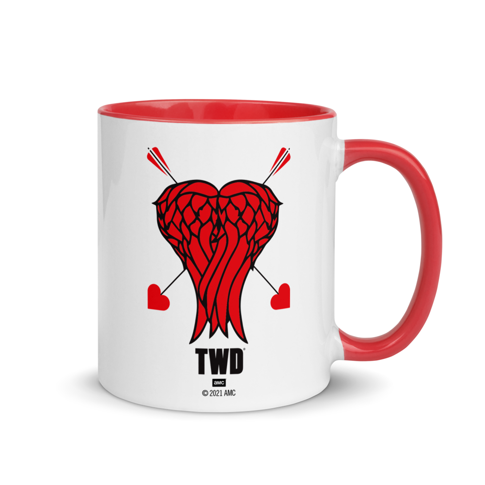 The Walking Dead Daryl Heart Wings Two-Tone Mug