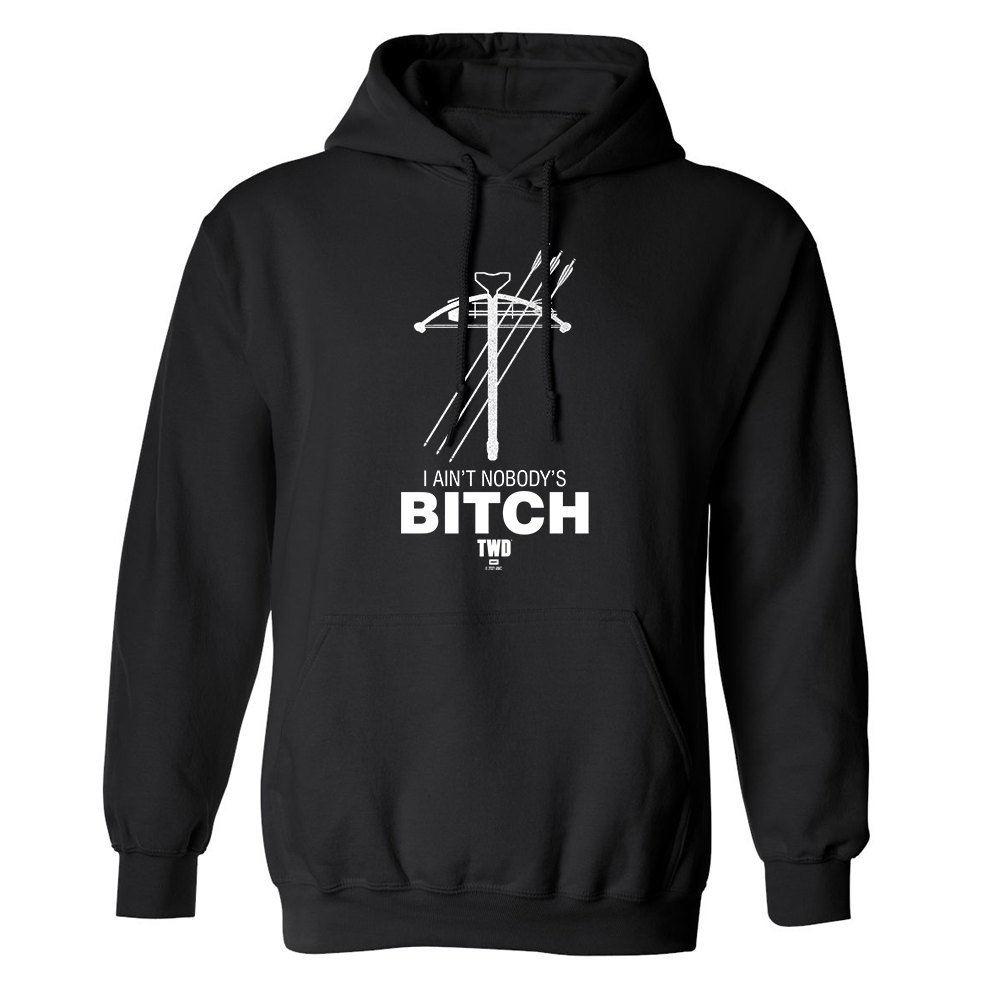 The Walking Dead Daryl Nobody's Bitch Fleece Hooded Sweatshirt