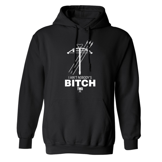 The Walking Dead Daryl Nobody's Bitch Fleece Hooded Sweatshirt-0