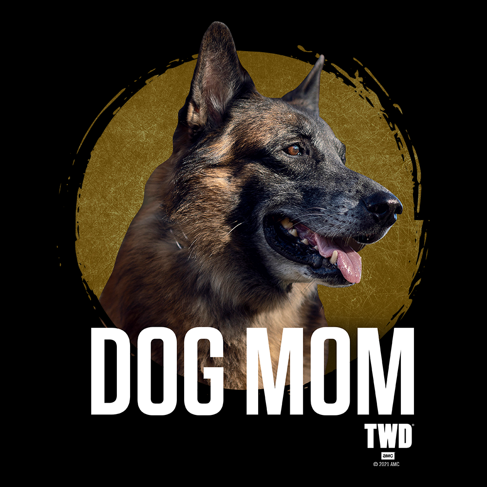 The Walking Dead Dog Mom Adult Short Sleeve T-Shirt