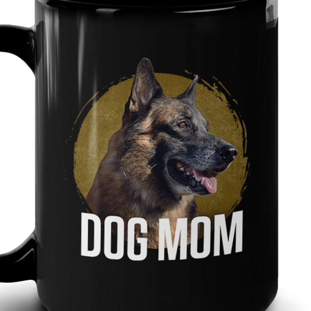 The Walking Dead Dog Mom Black Mug