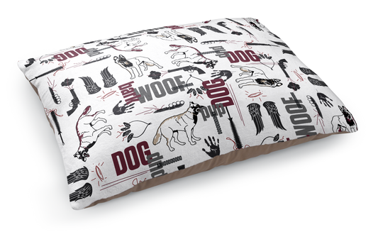 The Walking Dead Dog Pattern Pet Bed-0