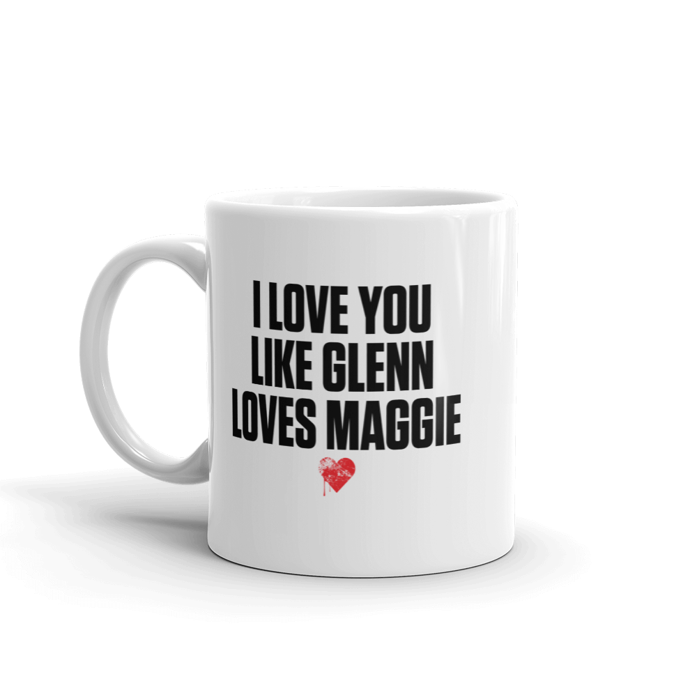 The Walking Dead Glenn Loves Maggie White Mug