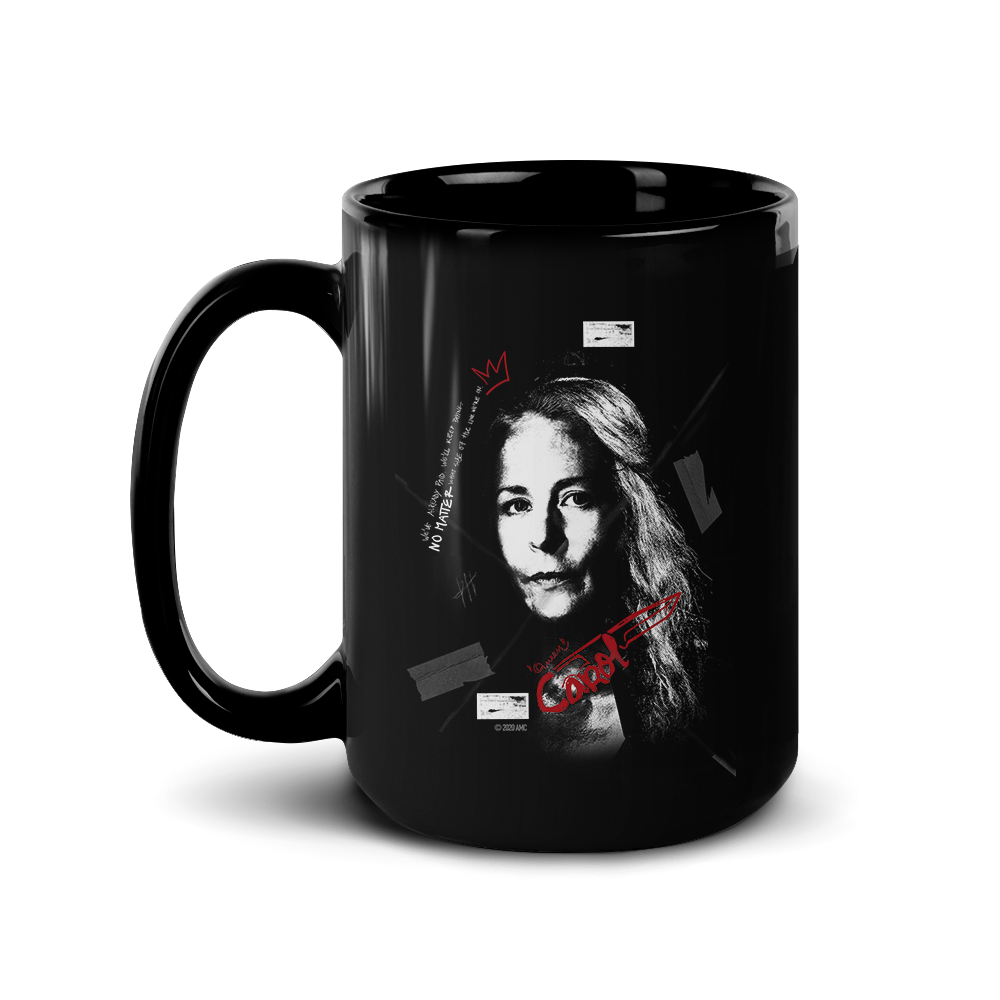 The Walking Dead Carol Graffiti Black Mug