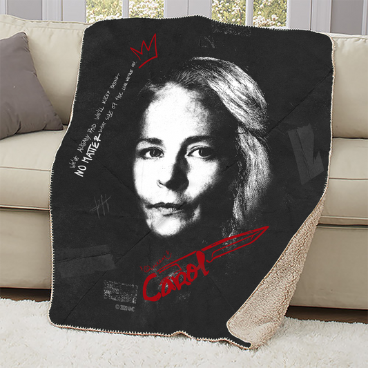 The Walking Dead Carol Graffiti Sherpa Blanket-1