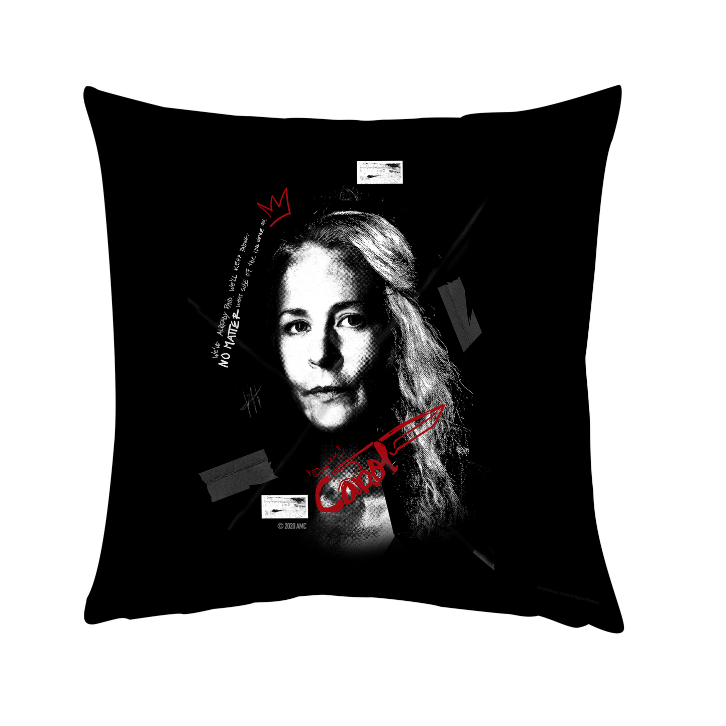 The Walking Dead Carol Graffiti Throw Pillow