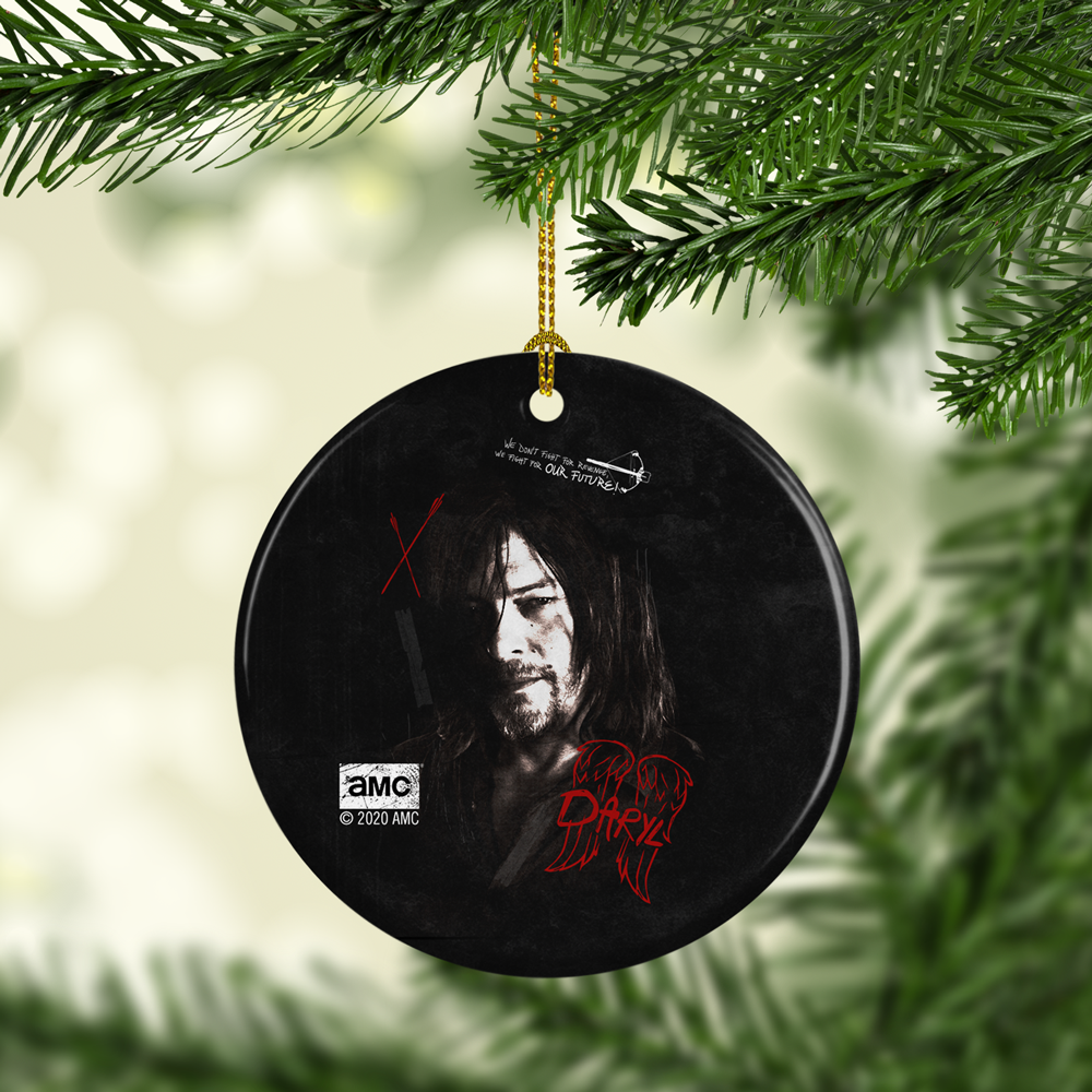 The Walking Dead Daryl Graffiti Double-Sided Ornament