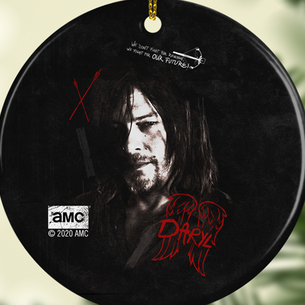 The Walking Dead Daryl Graffiti Double-Sided Ornament