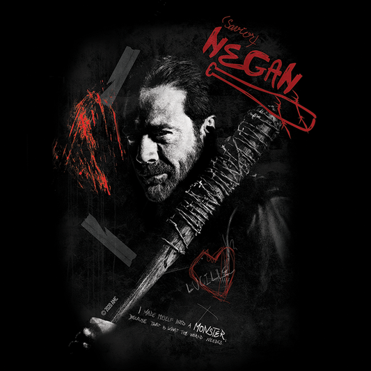 The Walking Dead Negan Graffiti Throw Pillow-1