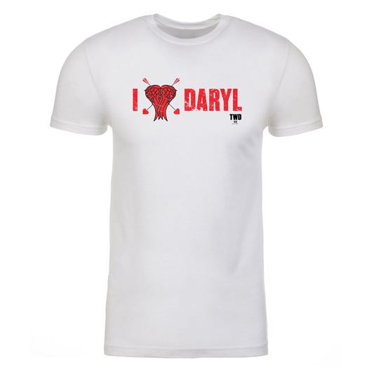 The Walking Dead I Heart Daryl Adult Short Sleeve T-Shirt-0