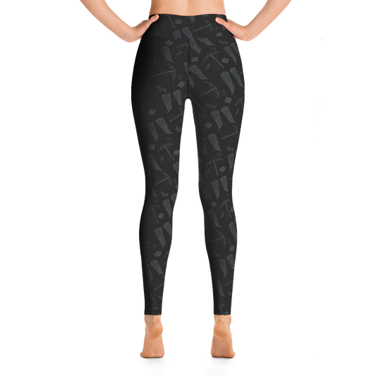 The Walking Dead Icons Women's All-Over Print Yoga Leggings-2