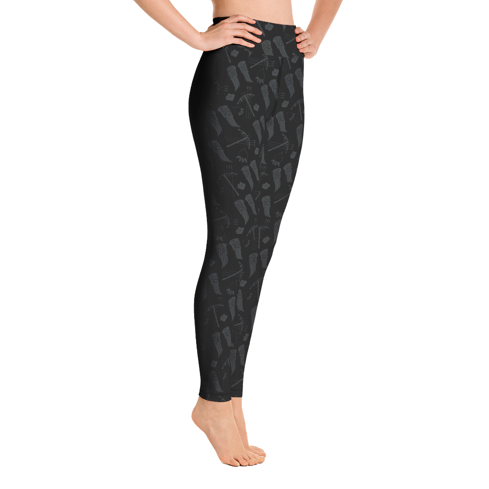 The Walking Dead Icons Women's All-Over Print Yoga Leggings