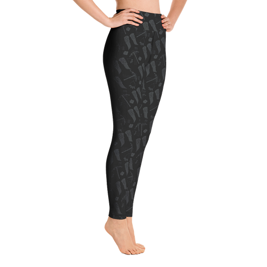 The Walking Dead Icons Women's All-Over Print Yoga Leggings-3