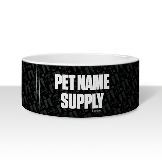 The Walking Dead Icons Personalized Supply Pet Bowl-0