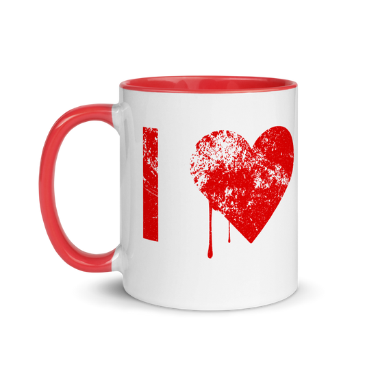 The Walking Dead I Heart TWD Two-Tone Mug-0