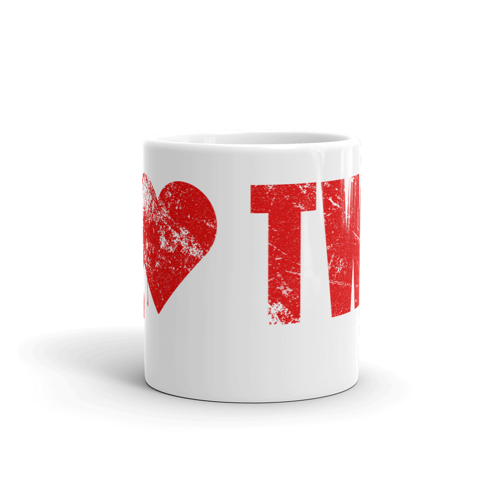 The Walking Dead I Heart TWD White Mug