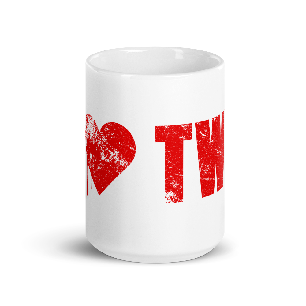 The Walking Dead I Heart TWD White Mug