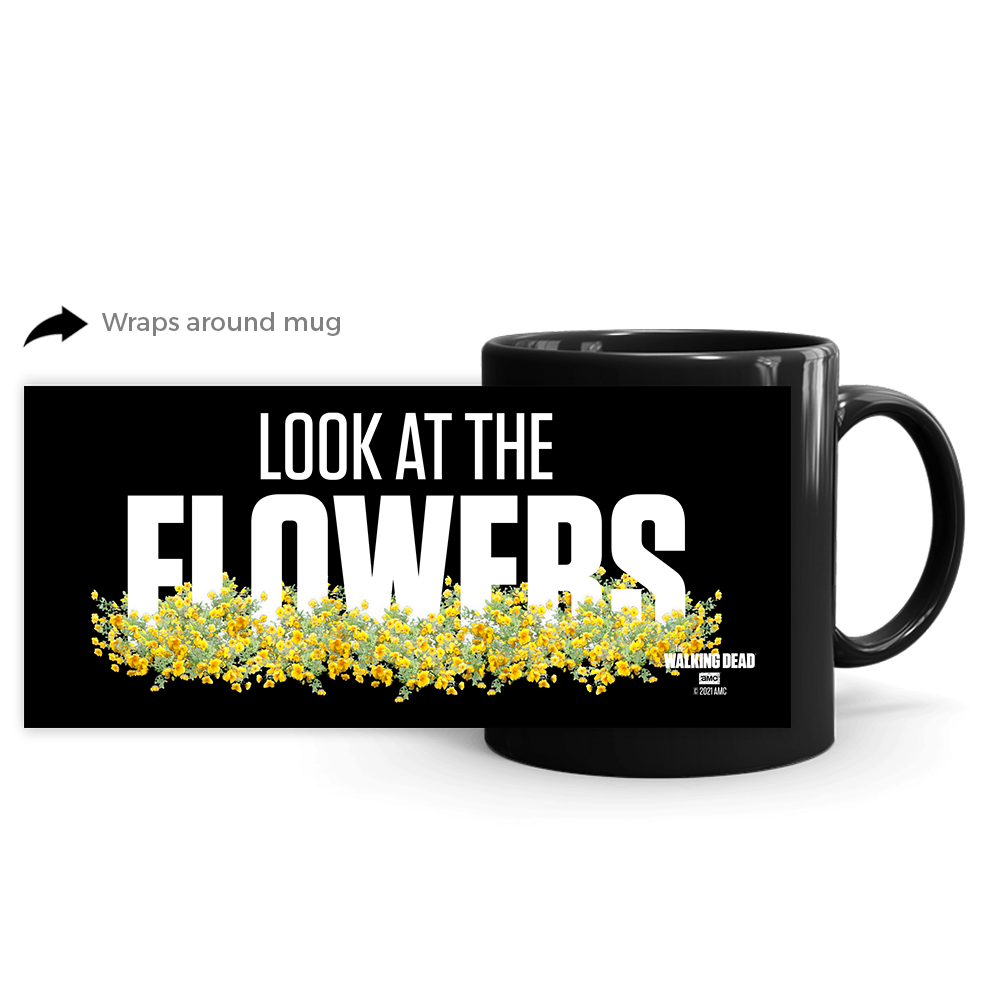 The Walking Dead Look At The Flowers Black Mug