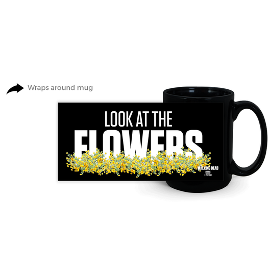 The Walking Dead Look At The Flowers Black Mug-0