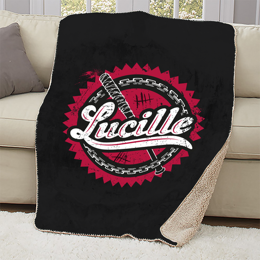 The Walking Dead Lucille Sherpa Blanket-0