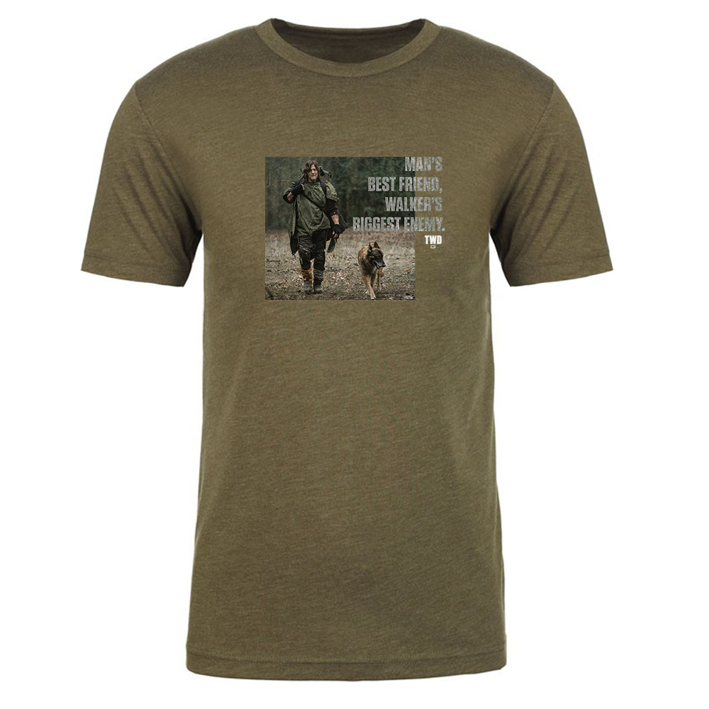 The Walking Dead Man's Best Friend Men's Tri-Blend T-Shirt