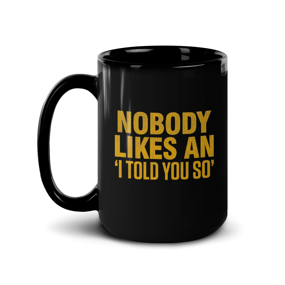 The Walking Dead Negan Told You So Black Mug