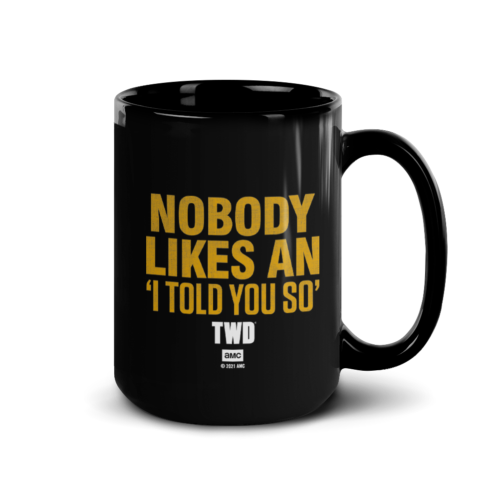 The Walking Dead Negan Told You So Black Mug