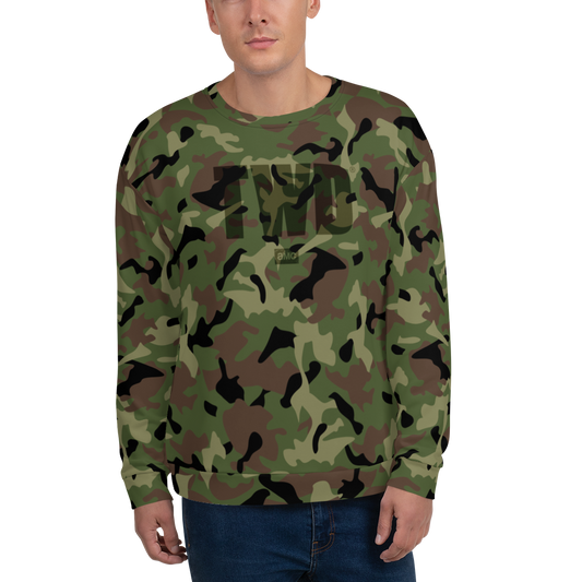 The Walking Dead Camo Logo Unisex Crew Neck Sweatshirt-0