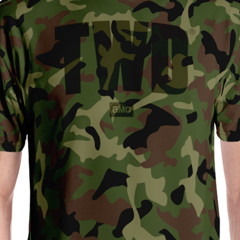 The Walking Dead Camo Logo Unisex Short Sleeve T-Shirt