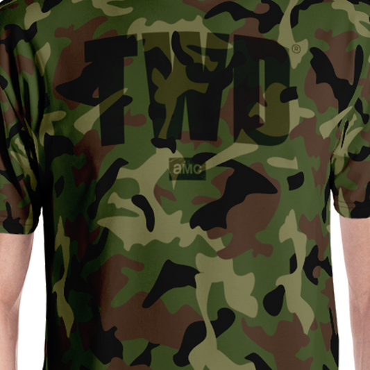 The Walking Dead Camo Logo Unisex Short Sleeve T-Shirt-2