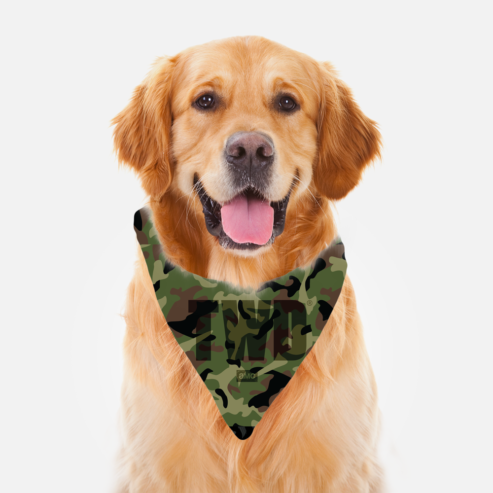 The Walking Dead Camo Logo Pet Bandana