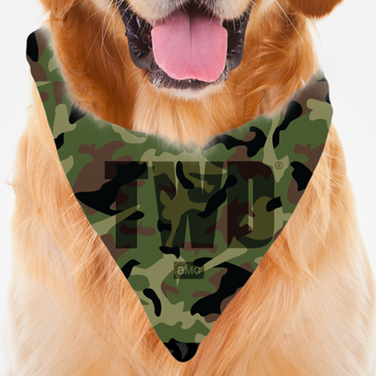 The Walking Dead Camo Logo Pet Bandana-1