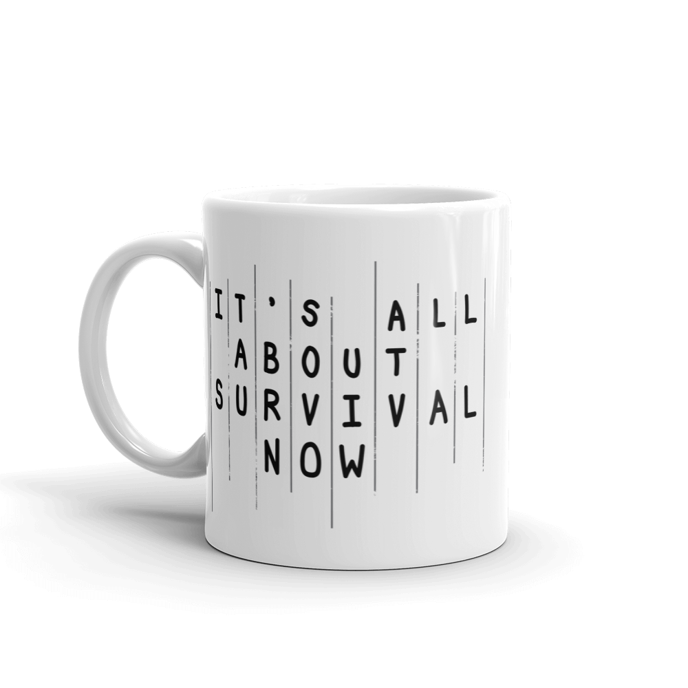 The Walking Dead Rick Season 5 Survival Quote White Mug