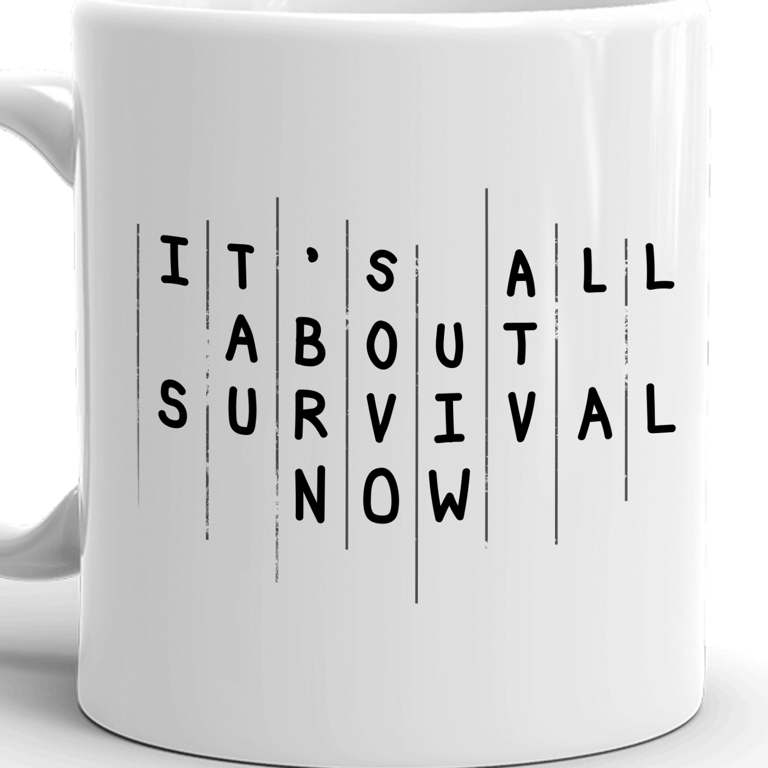 The Walking Dead Rick Season 5 Survival Quote White Mug