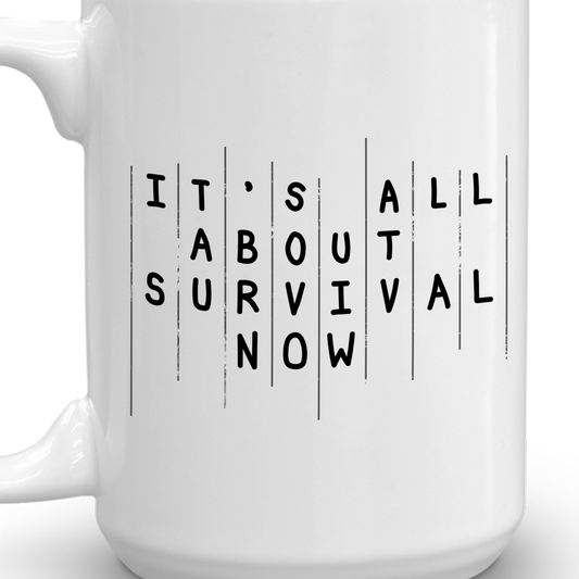 The Walking Dead Rick Season 5 Survival Quote White Mug-4