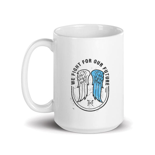 The Walking Dead Wings White Mug-3